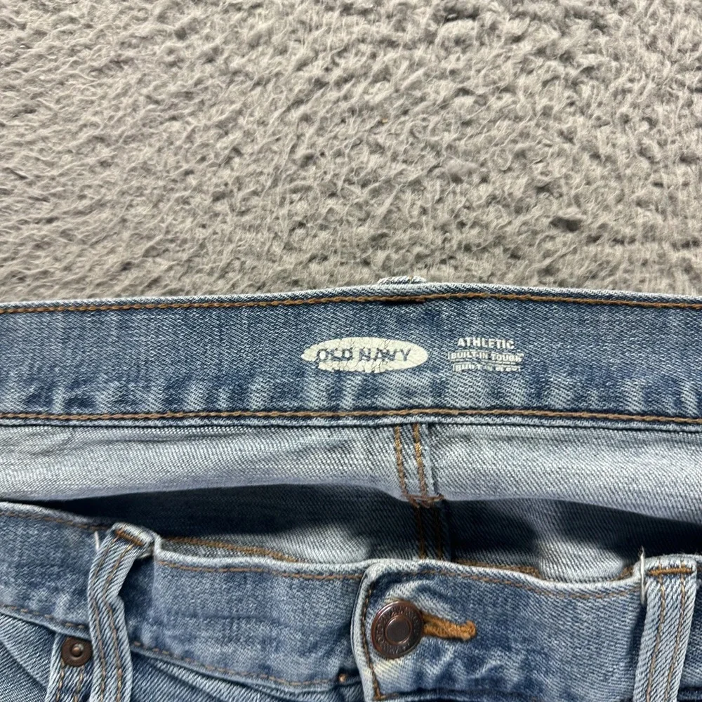 Old Navy Built-In Flex Jeans Mens 36x30 Blue Straight Leg Athletic Faded Stretch